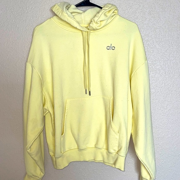 Alo yellow hoodie size small - Picture 1 of 3